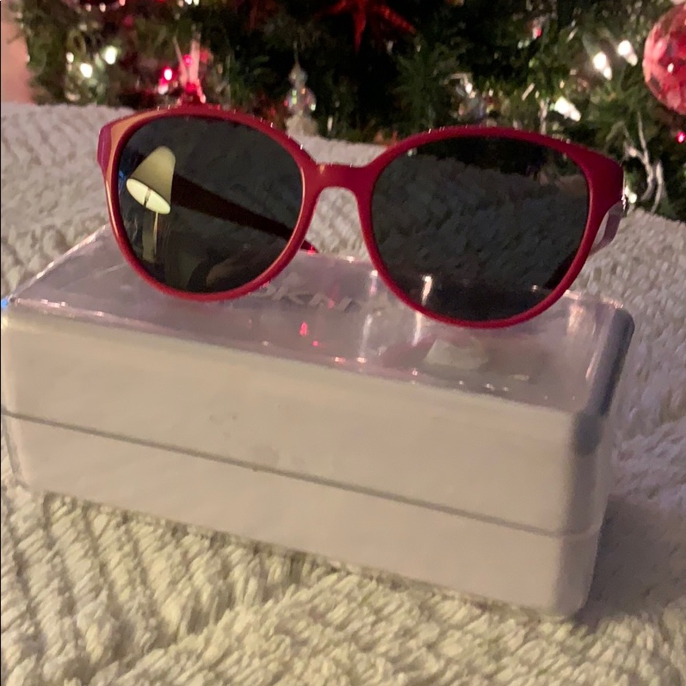Vintage DKNY PINK FRAME SUNGLASSES